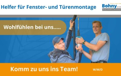 Helfer für Fenster- und Türenmontage (m/w/d)