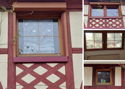 Erneuerung der alten Holzfenster