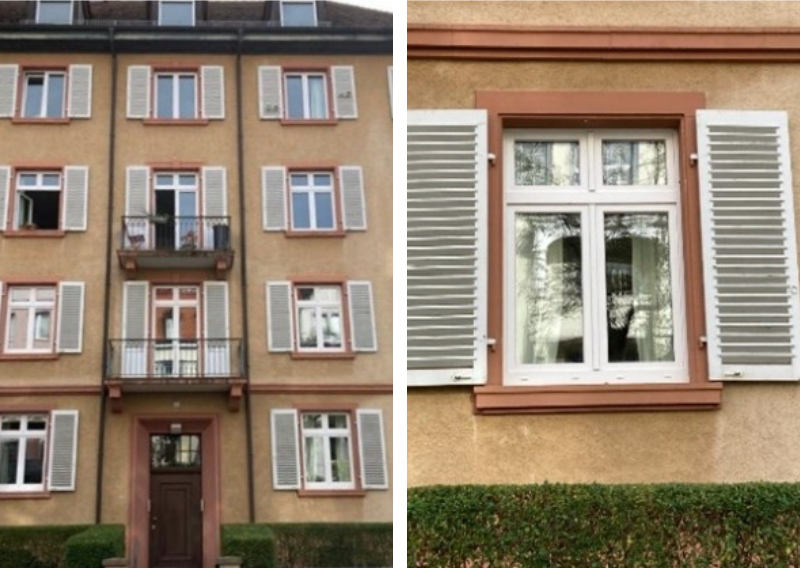 Fassadenfenster mit Oberlicht und Dachflächenfenster