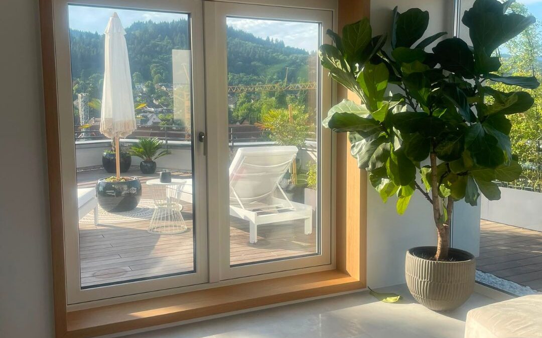 Zweiteilige Fenstertüre und Rollladentausch